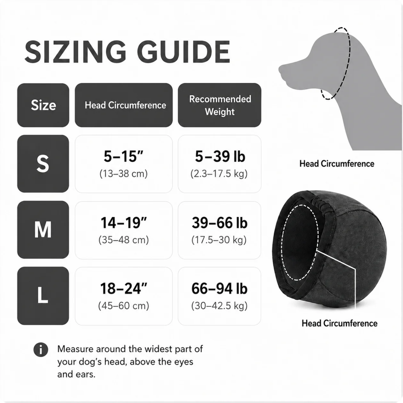 PawsQuiet Noise Cancelling Ear Wrap